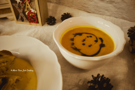Soup from sweet potatoes and carrots